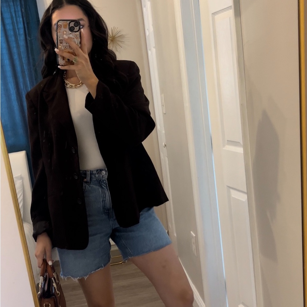Brown oversized blazer